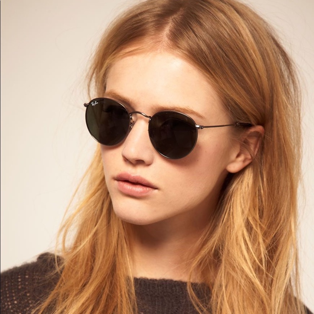 COPY - Polarized Ray Bans - Round Flat Lenses
